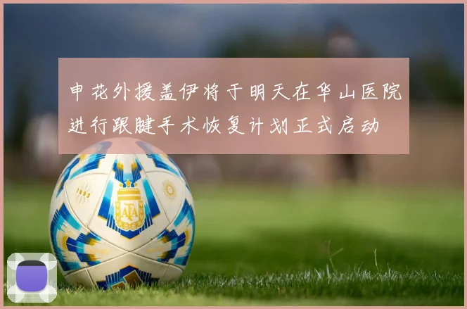 申花外援盖伊将于明天在华山医院进行跟腱手术恢复计划正式启动
